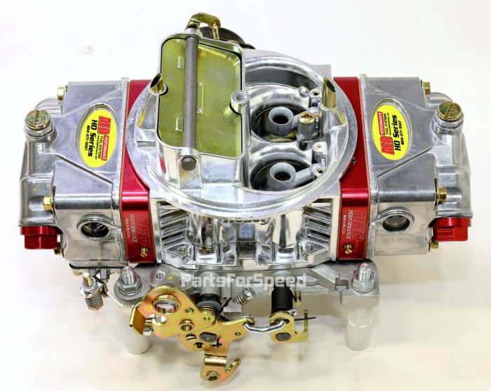 AED 650HO Holley Double Pumper Carburetor Billet Electric Choke Red