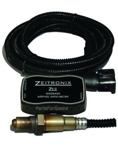 Zeitronix ZT-3 Wideband AFR & ZR-1 Gauge Bundle: O2 Sensor System Silver Gauge Blue LED Datalogger